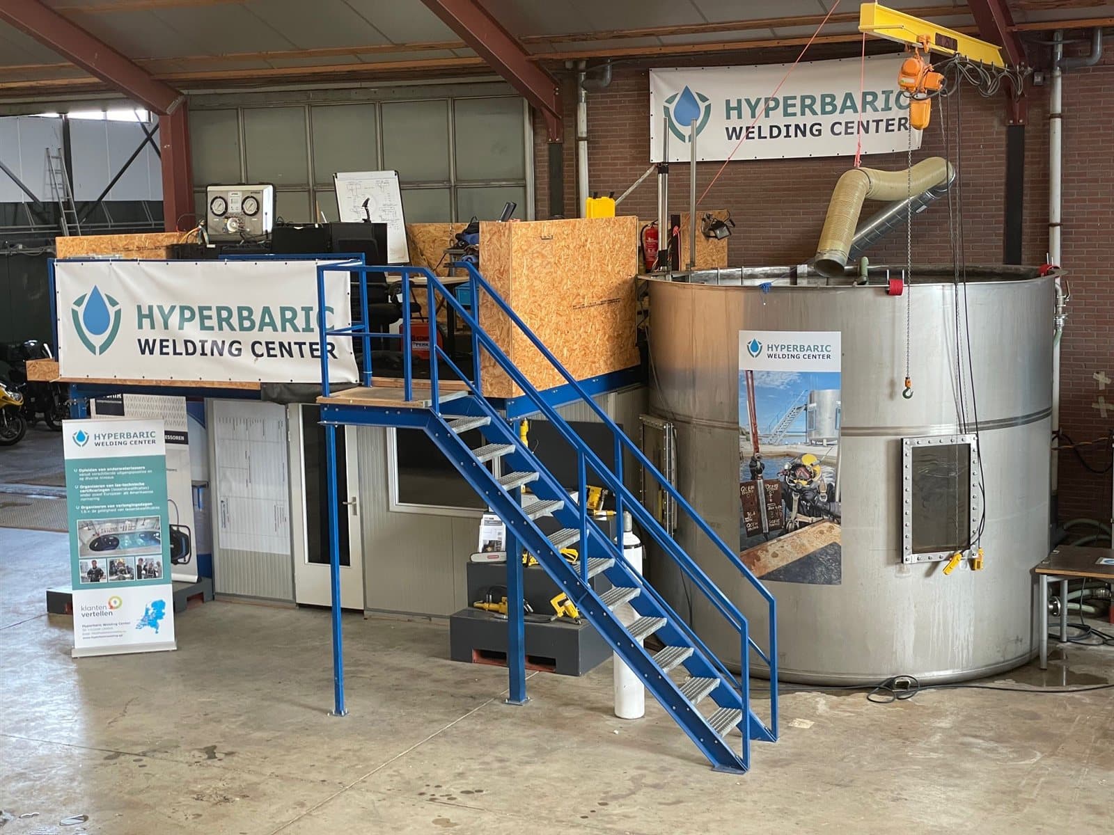 Installation de soudage hyperbare