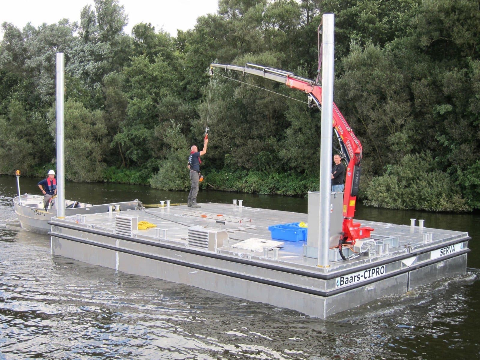 Testen in open water vanaf het platform